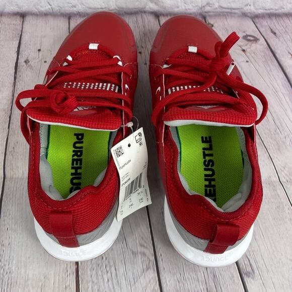 Adidas PureHustle Metal Red Softball Cleats Women's Size 7.5 (FV9039) - Picture 6 of 10